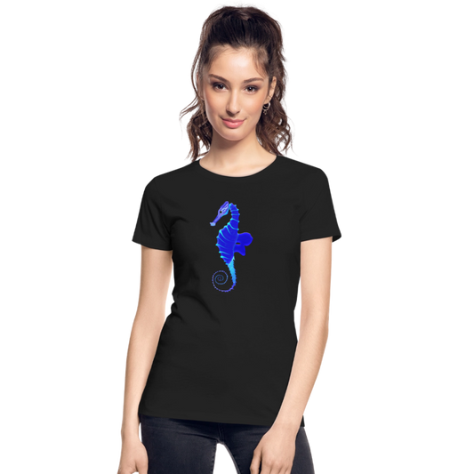 Seahorse Women’s organic cotton T-Shirt - black