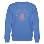 Take action women's organic cotton Sweatshirt - bright blue