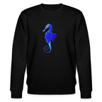 Seahorse organic cotton women's sweatshirt - black