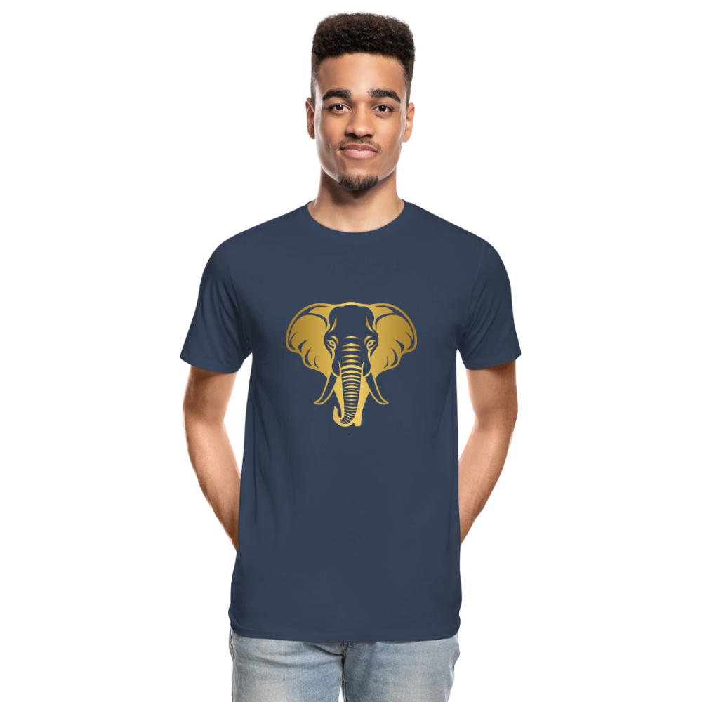 Elephant men’s Organic cotton T-Shirt - navy