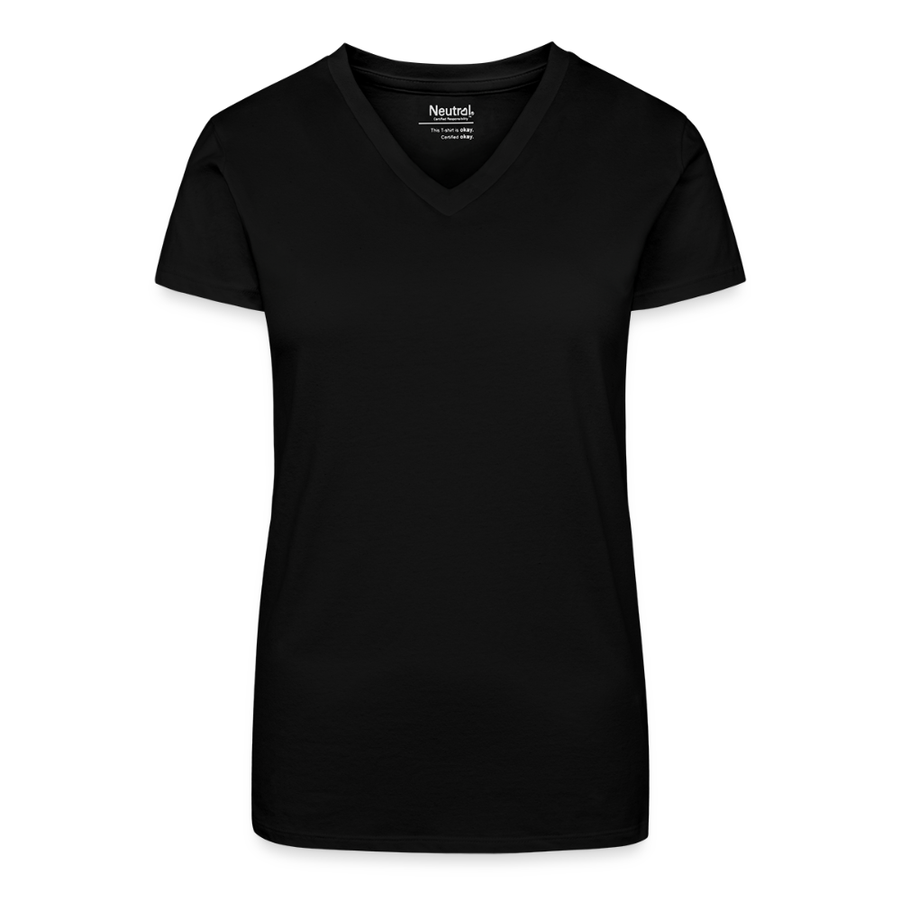 Elemental Organic cotton Women's V-Neck T-Shirt - black