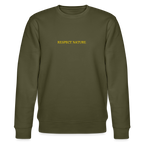 Respect nature organic cotton women's sweatshirt - khaki