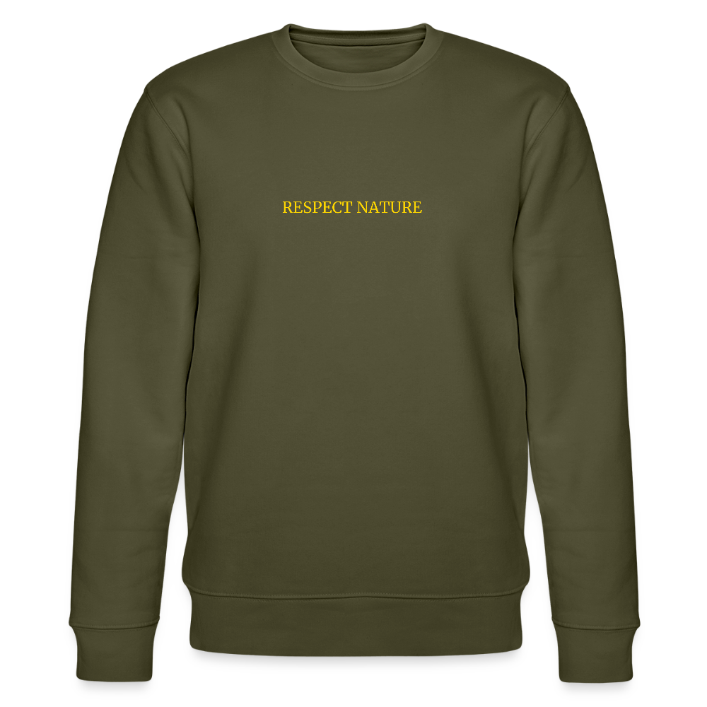 Respect nature organic cotton women's sweatshirt - khaki