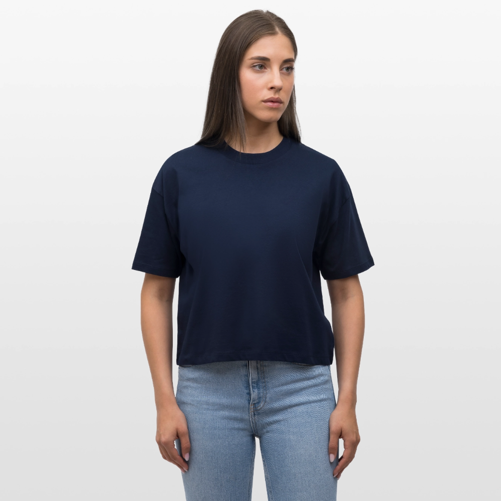 Elex Women’s Boxy Organic cotton T-Shirt - navy
