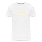 Respect Nature Men’s organic cotton T-Shirt - white