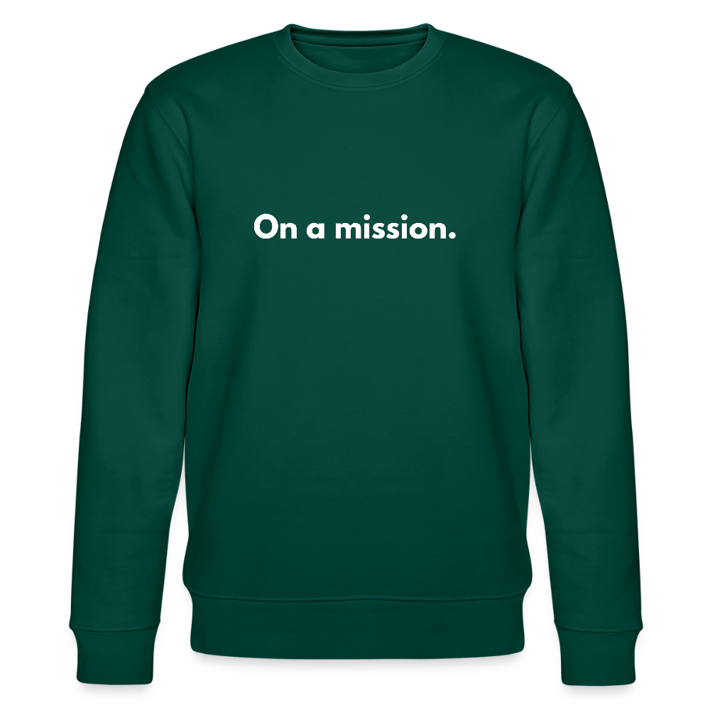 On a mission organic cotton sweatshirt - forest