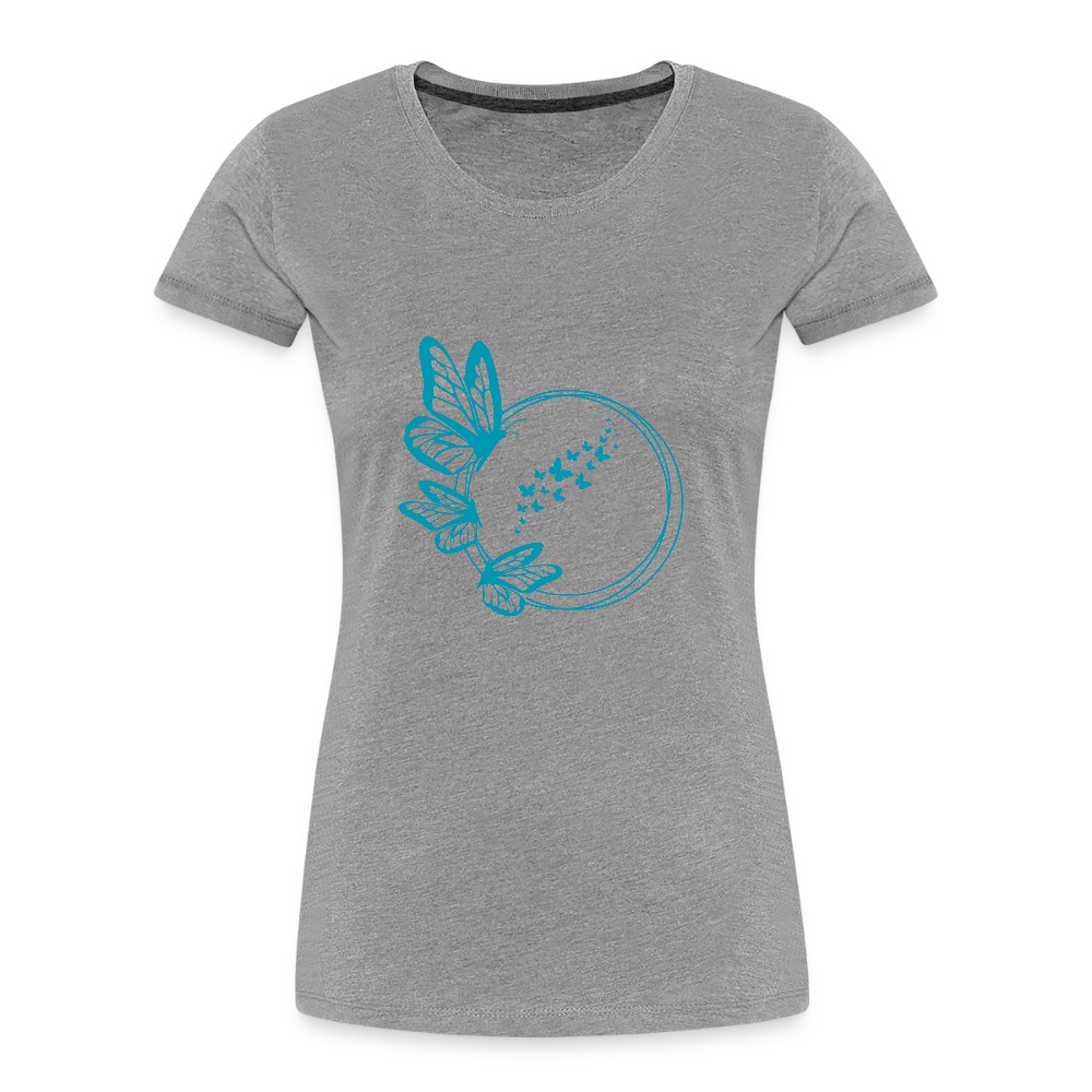 Butterflies women’s Organic cotton T-Shirt - heather grey