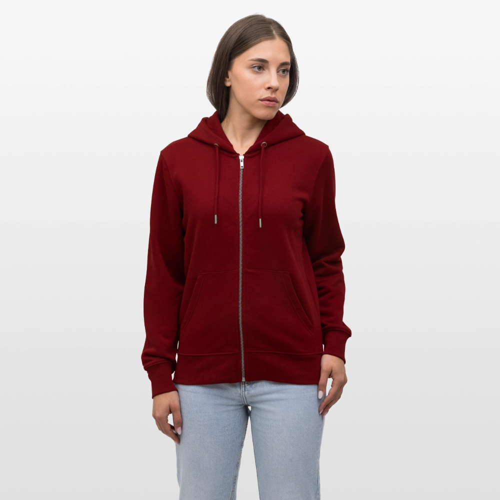 Elemental Women's Organic Hooded Jacket - burgundy