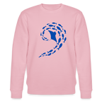 Ocean dance women's organic cotton Sweatshirt - cotton pink