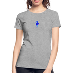 Seahorse minimalist Women’s organic cotton T-Shirt - heather grey