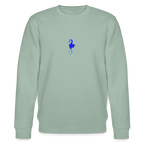 Seahorse minimalist organic cotton men's sweatshirt - aloe