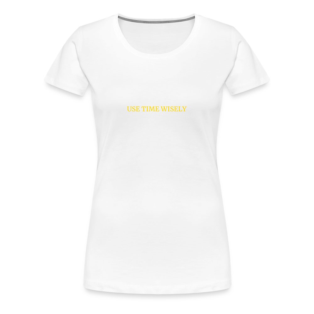 Time Quote Women’s Premium T-Shirt - white