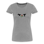 Hummingbirds & Rose women’s organic cotton T-Shirt - heather grey