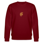 Atom organic cotton women's sweatshirt - burgundy