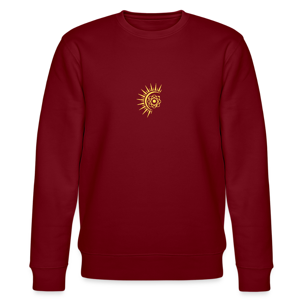 Atom organic cotton women's sweatshirt - burgundy