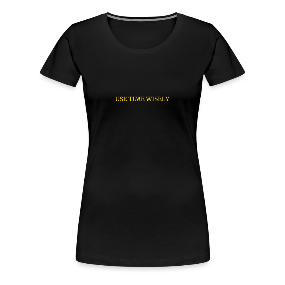 Time Quote Women’s Premium T-Shirt - black