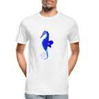 Seahorse Men’s Premium Organic  Cotton T-Shirt - white