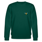 Bee Organic cotton men's sweatshirt - forest