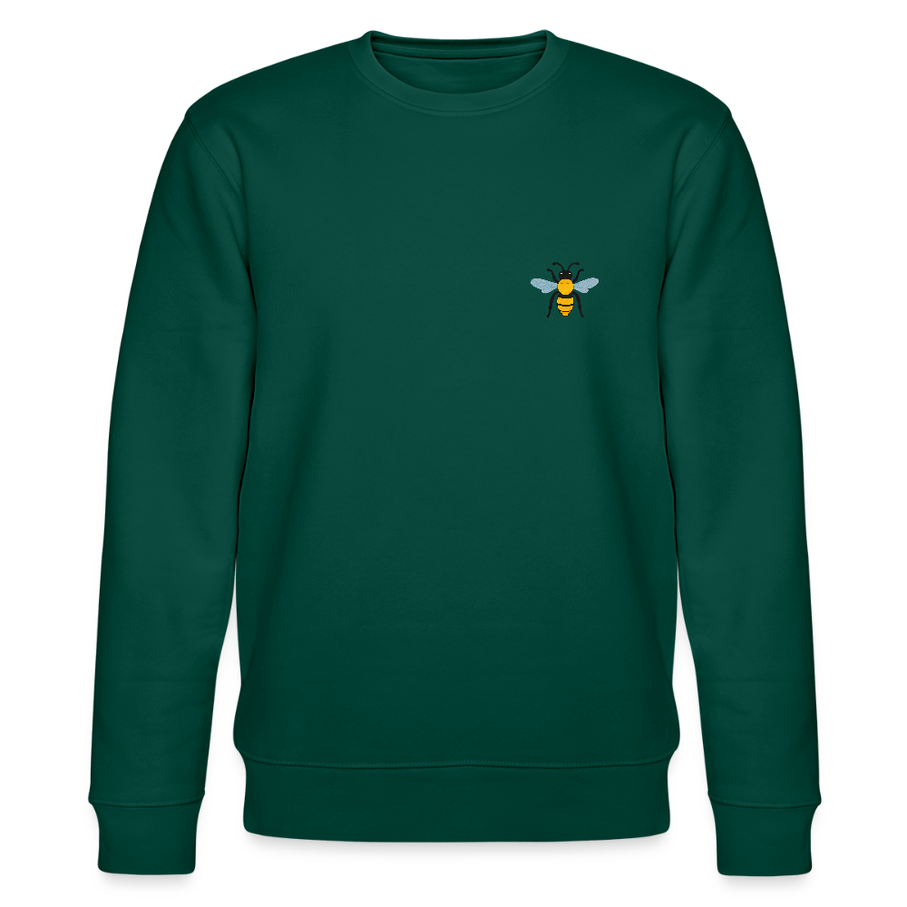 Bee Organic cotton men's sweatshirt - forest