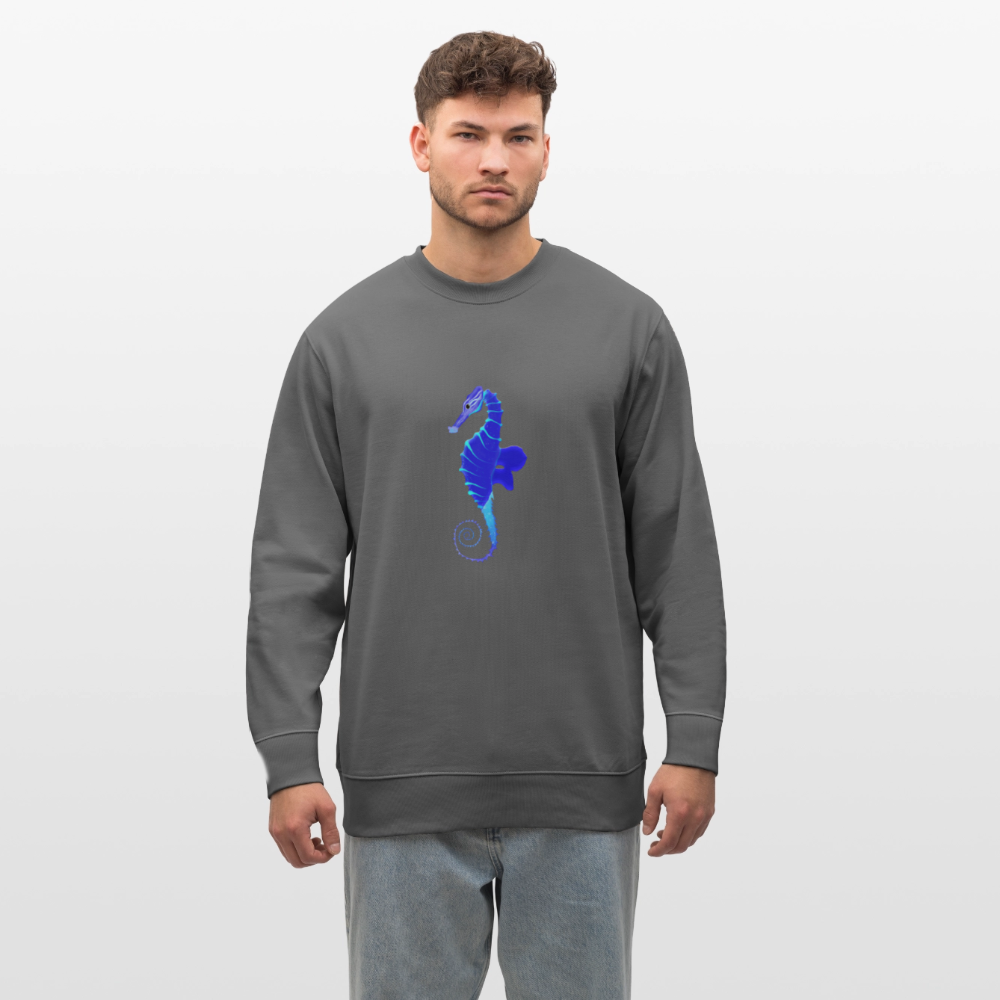 Seahorse organic cotton men's sweatshirt - anthracite