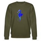 Seahorse organic cotton women's sweatshirt - khaki