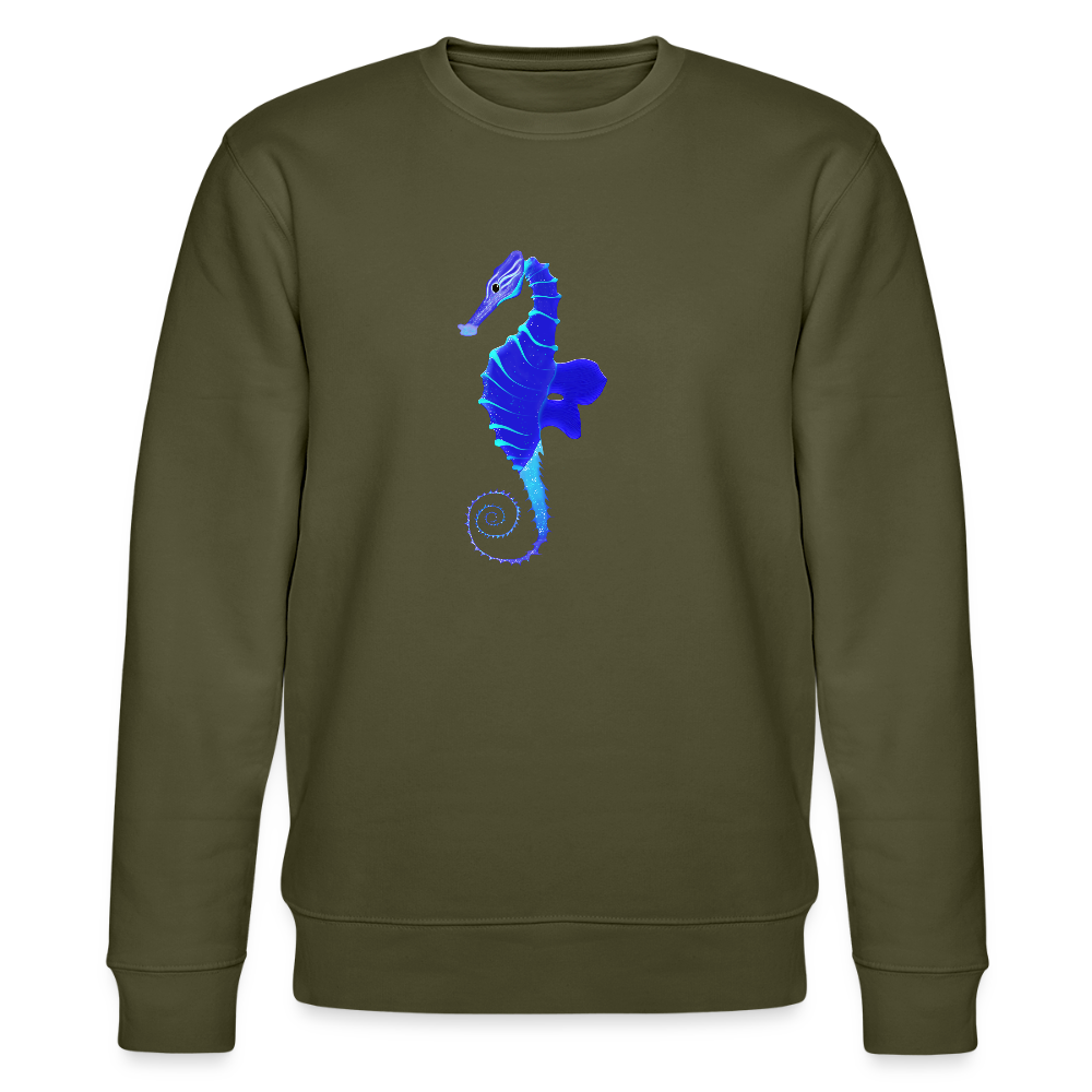 Seahorse organic cotton women's sweatshirt - khaki