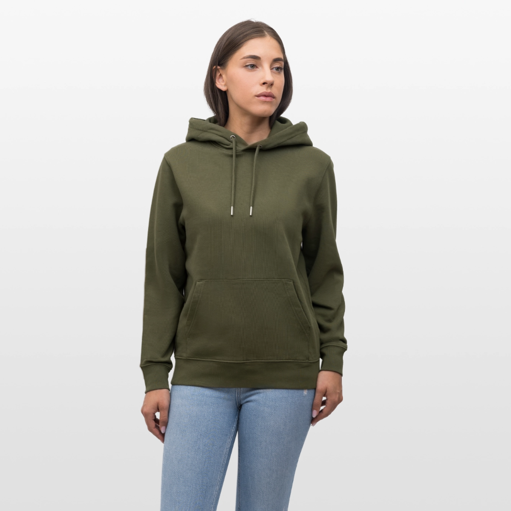 Elemental women's Organic Hoodie - khaki green