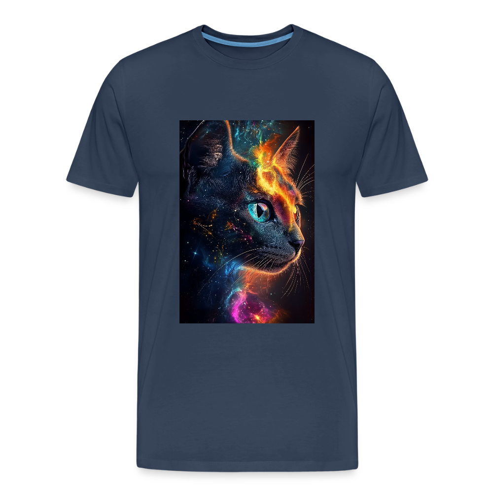 Cat men’s organic cotton T-Shirt - navy