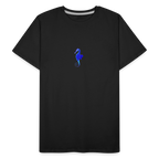 Seahorse minimalist men’s organic  cotton T-Shirt - black