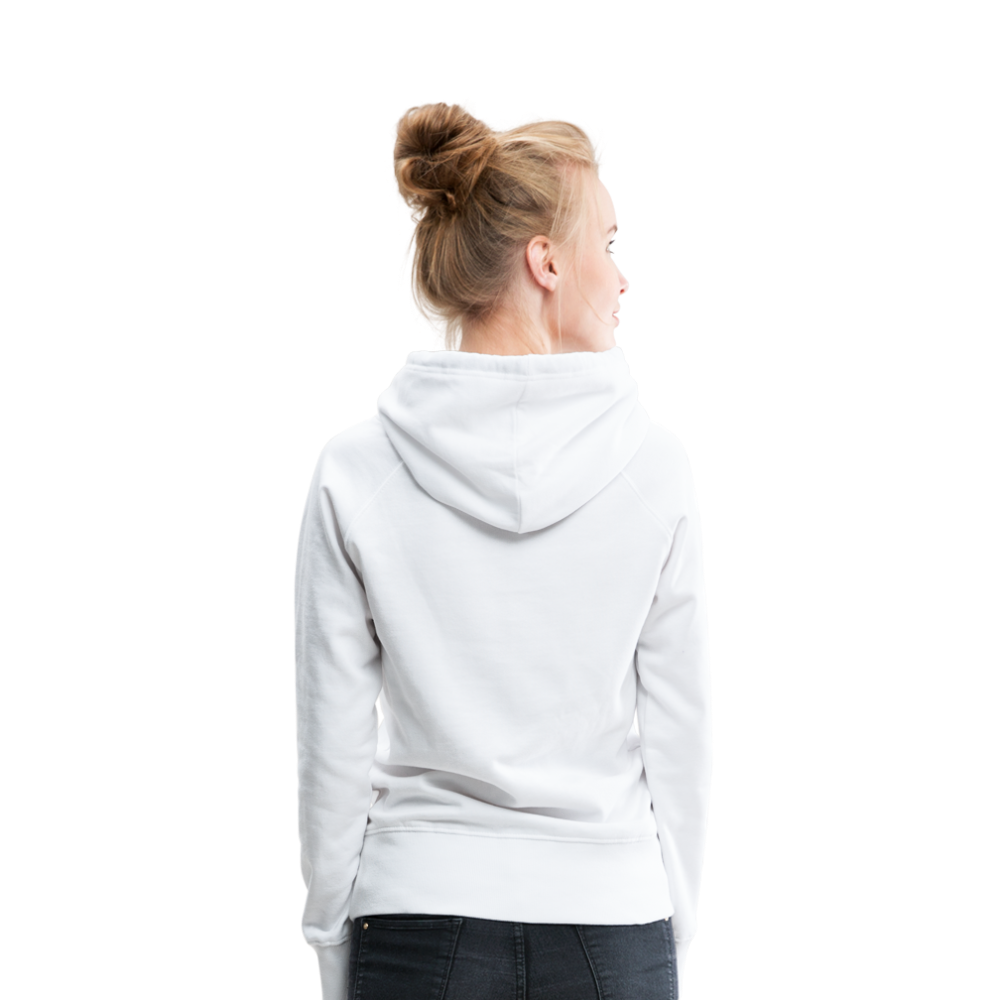 Blue Seahorse Women’s Premium Hoodie - white