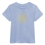 Golden flower of life Baby Organic T-Shirt - sky