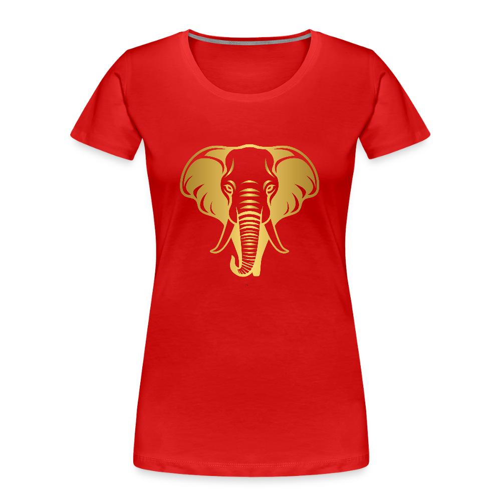 Elephant women’s Organic cotton T-Shirt - red