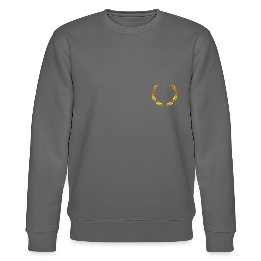 Golden laurels organic cotton women's sweatshirt - anthracite
