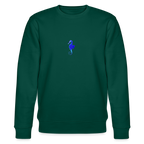Seahorse minimalist organic cotton women's sweatshirt - forest