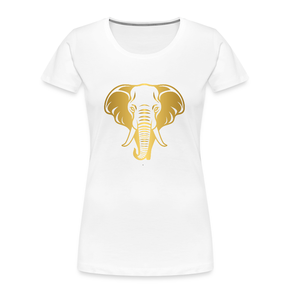 Elephant women’s Organic cotton T-Shirt - white