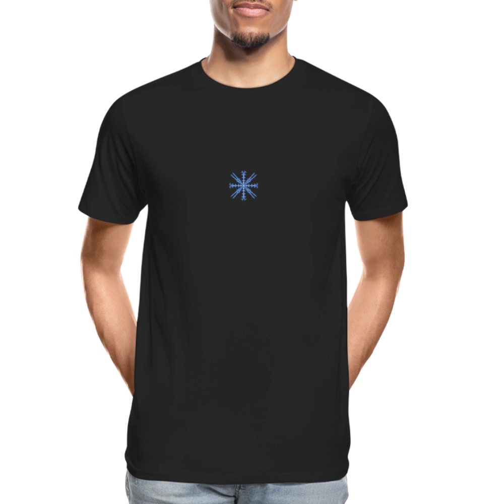 Snowflake Men’s Premium Organic T-Shirt - black