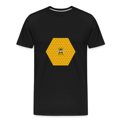 Bee & Honeycomb Men’s Organic Cotton T-Shirt - black