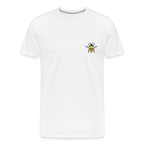 Bee Men’s Premium Organic T-Shirt - white