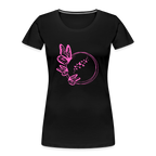 Pink butterflies women’s organic cotton T-Shirt - black