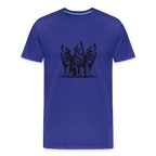 Wolves men’s Organic cotton T-Shirt - royal blue