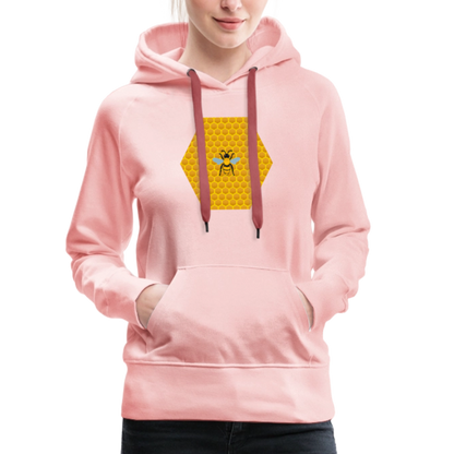 Bee & Honeycomb women’s premium hoodie - crystal pink
