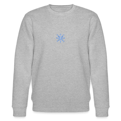 Snowflake organic cotton men's sweatshirt - heather grey