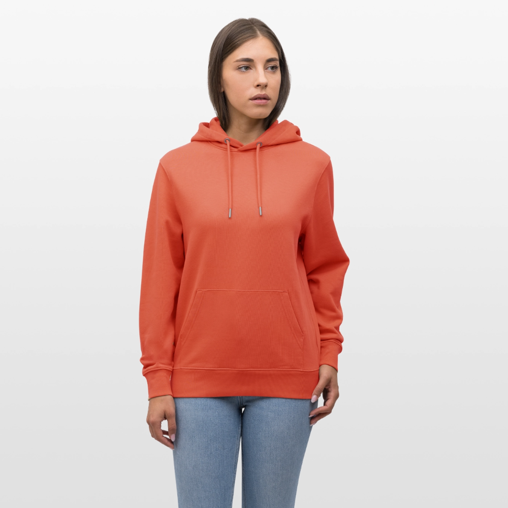 Elemental women's Organic Hoodie - light red