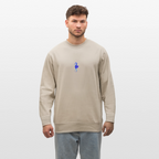Seahorse minimalist organic cotton men's sweatshirt - beige