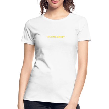 Time Quote Women’s organic cotton T-Shirt - white