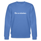 On a mission organic cotton sweatshirt - bright blue