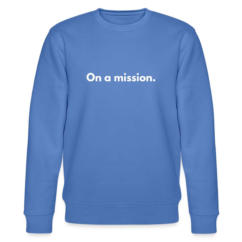 On a mission organic cotton sweatshirt - bright blue