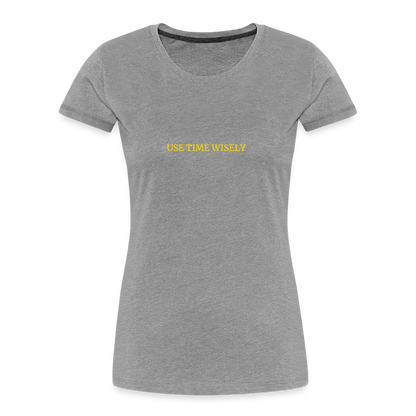 Time Quote Women’s organic cotton T-Shirt - heather grey