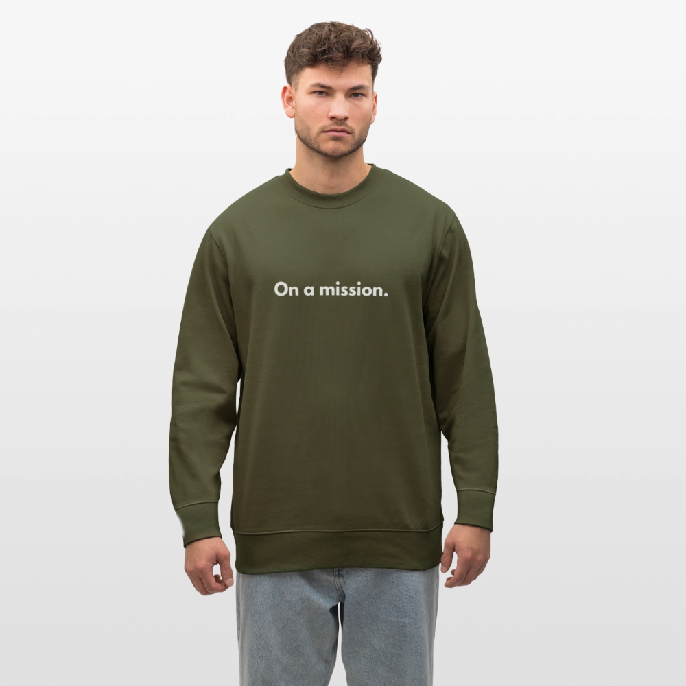 On a mission organic cotton sweatshirt - khaki