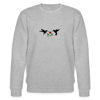 Hummingbirds & Rose women's Organic cotton Sweatshirt - heather grey